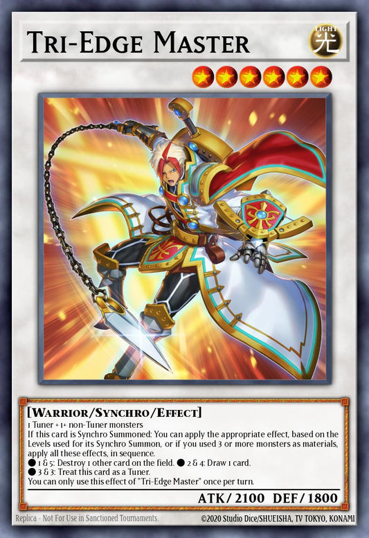 (288) YuGiOh TCG MP25: 2025 Mega-Pack Tin Single: Tri-Edge Master  Ultra Rare