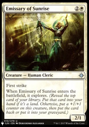 (010) Magic The Gathering The List Single: Emissary of Sunrise Uncommon