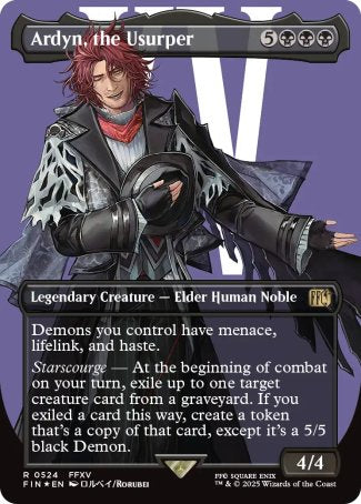 (524) Magic The Gathering Magic: The Gathering - FINAL FANTASY: Extras Single: Ardyn, the Usurper (V.4) Holo Rare