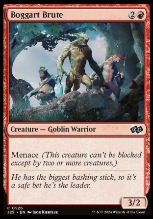 (526) Magic The Gathering Foundations Jumpstart Single: Boggart Brute Common