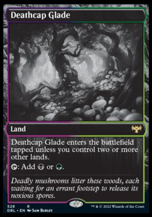 (528) Magic The Gathering Innistrad: Double Feature Single: Deathcap Glade Holo Rare