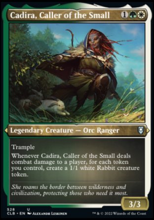 (528) Magic The Gathering Commander Legends: Battle for Baldur's Gate: Extras Single: Cadira, Caller of the Small (V.1) Uncommon