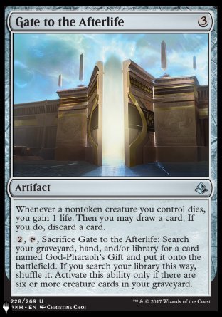 (228) Magic The Gathering The List Single: Gate to the Afterlife Uncommon