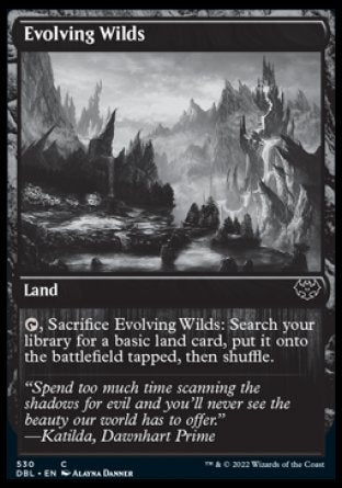 (530) Magic The Gathering Innistrad: Double Feature Single: Evolving Wilds (V.2) Common