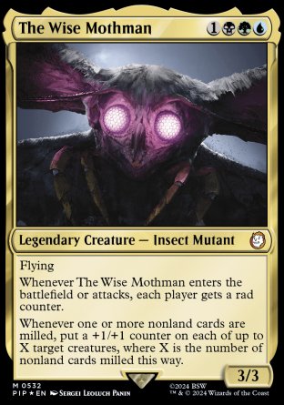 (532) Magic The Gathering Universes Beyond: Fallout: Extras Single: The Wise Mothman (V.3) Holo Mythic