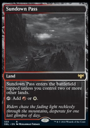 (533) Magic The Gathering Innistrad: Double Feature Single: Sundown Pass Holo Rare