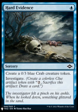(046) Magic The Gathering The List Single: Hard Evidence Common