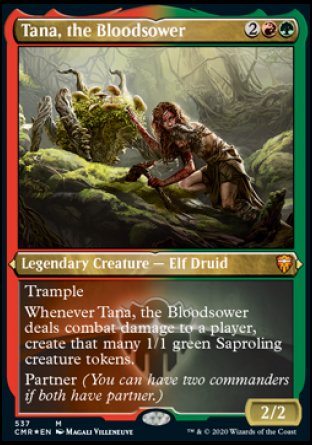 (537/361) Magic The Gathering Commander Legends: Extras Single: Tana, the Bloodsower Holo Mythic