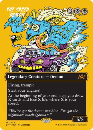 (538) Magic The Gathering Aetherdrift: First-Place Single: The Speed Demon (V.2) Mythic