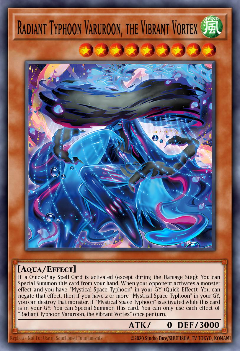 (016) YuGiOh TCG DOOD: Doom of Dimensions Single: Radiant Typhoon Varuroon, the Vibrant Vortex Super Rare