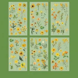 Vintage Floral Stickers: Midsummer Light Year