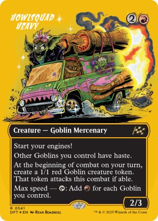 (541) Magic The Gathering Aetherdrift: First-Place Single: Howlsquad Heavy (V.2) Rare