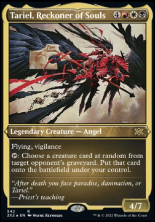 (542) Magic The Gathering Double Masters 2022: Extras Single: Tariel, Reckoner of Souls Holo Rare