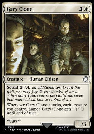 (544) Magic The Gathering Universes Beyond: Fallout: Extras Single: Gary Clone Holo Uncommon