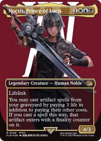 (546) Magic The Gathering Magic: The Gathering - FINAL FANTASY: Extras Single: Noctis, Prince of Lucis (V.3) Holo Rare
