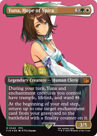 (549) Magic The Gathering Magic: The Gathering - FINAL FANTASY: Extras Single: Yuna, Hope of Spira (V.3) Holo Mythic