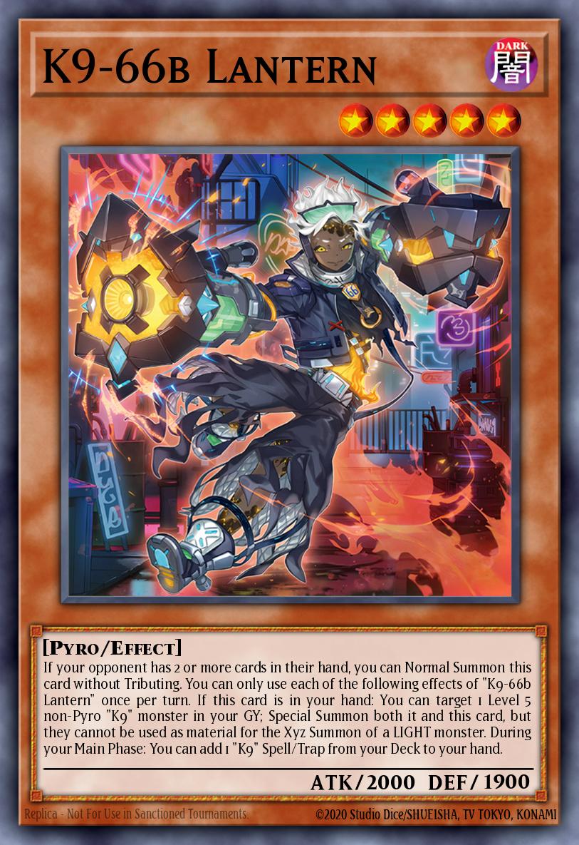 (033) YuGiOh TCG JUSH: Justice Hunters Single: K9-66b Lantern Super Rare