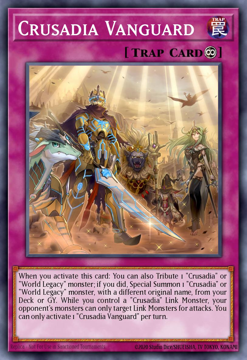(128) YuGiOh TCG MP19: 2019 Gold Sarcophagus Tin Mega Pack Single: Crusadia Vanguard Common