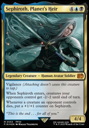 (553) Magic The Gathering Magic: The Gathering - FINAL FANTASY: Extras Single: Sephiroth, Planet's Heir (V.2) Mythic