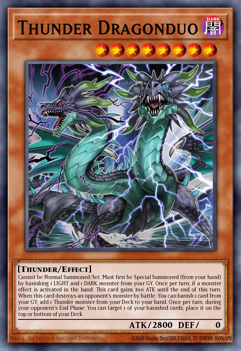 (170) YuGiOh TCG MP19: 2019 Gold Sarcophagus Tin Mega Pack Single: Thunder Dragonduo Ultra Rare