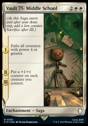 (555) Magic The Gathering Universes Beyond: Fallout: Extras Single: Vault 75: Middle School Rare