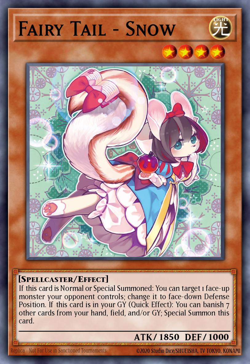 (269) YuGiOh TCG RA04: Quarter Century Stampede Single: Fairy Tail - Snow (V.1 - Platinum Secret Rare) Platinum Secret Rare