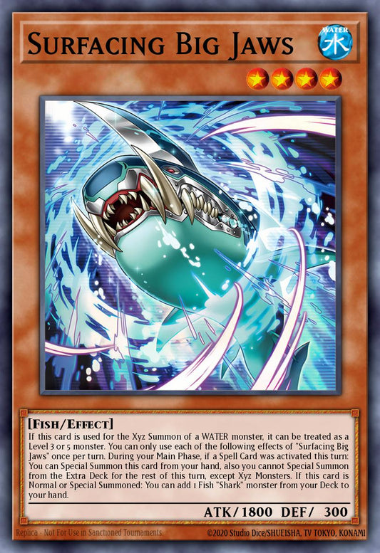 (012) YuGiOh TCG MP25: 2025 Mega-Pack Tin Single: Surfacing Big Jaws  Starlight Rare