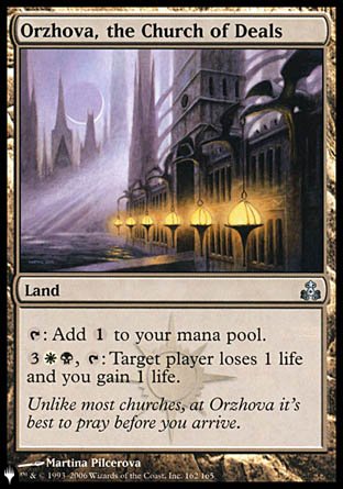 (162) Magic The Gathering The List Single: Orzhova, the Church of Deals Uncommon