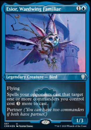 (557/361) Magic The Gathering Commander Legends: Extras Single: Esior, Wardwing Familiar Holo Uncommon