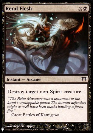 (140) Magic The Gathering The List Single: Rend Flesh Common