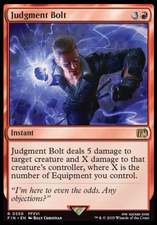 (559) Magic The Gathering Magic: The Gathering - FINAL FANTASY: Extras Single: Judgment Bolt Rare
