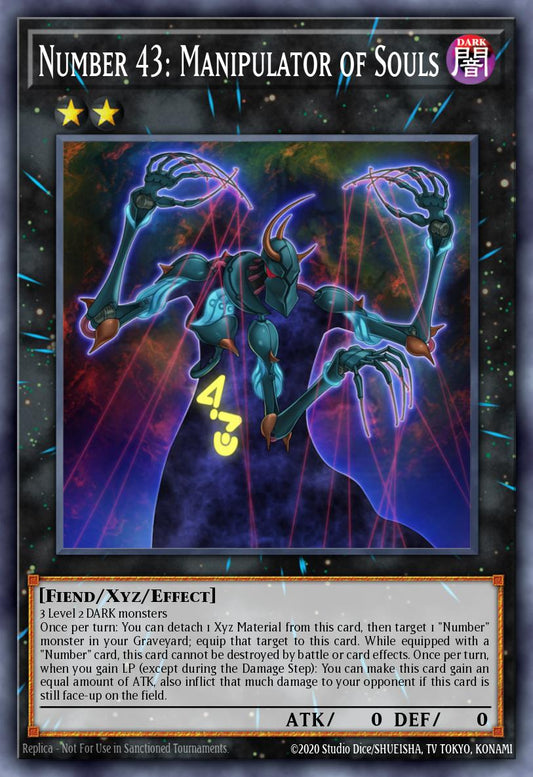 (047) YuGiOh TCG PRIO: Primal Origin Single: Number 43: Manipulator of Souls  Common