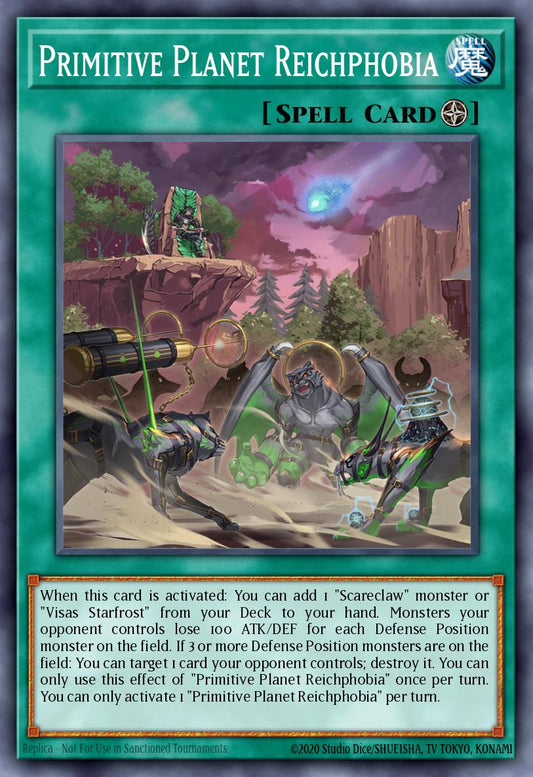 (067) YuGiOh TCG RA02: 25th Anniversary Rarity Collection II Single: Primitive Planet Reichphobia (V.3 - Secret Rare)  Secret Rare