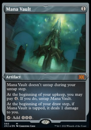 (560) Magic The Gathering Double Masters 2022: Extras Single: Mana Vault (V.2) Mythic
