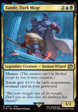 (561) Magic The Gathering Magic: The Gathering - FINAL FANTASY: Extras Single: Xande, Dark Mage (V.2) Rare