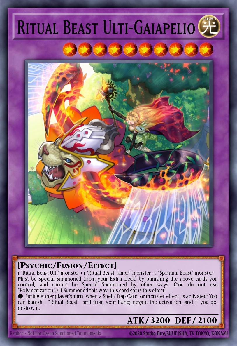 (086) YuGiOh TCG BLTR: Battles of Legend: Terminal Revenge Single: Ritual Beast Ulti-Gaiapelio Secret Rare