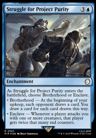 (567) Magic The Gathering Universes Beyond: Fallout: Extras Single: Struggle for Project Purity (V.2) Holo Rare