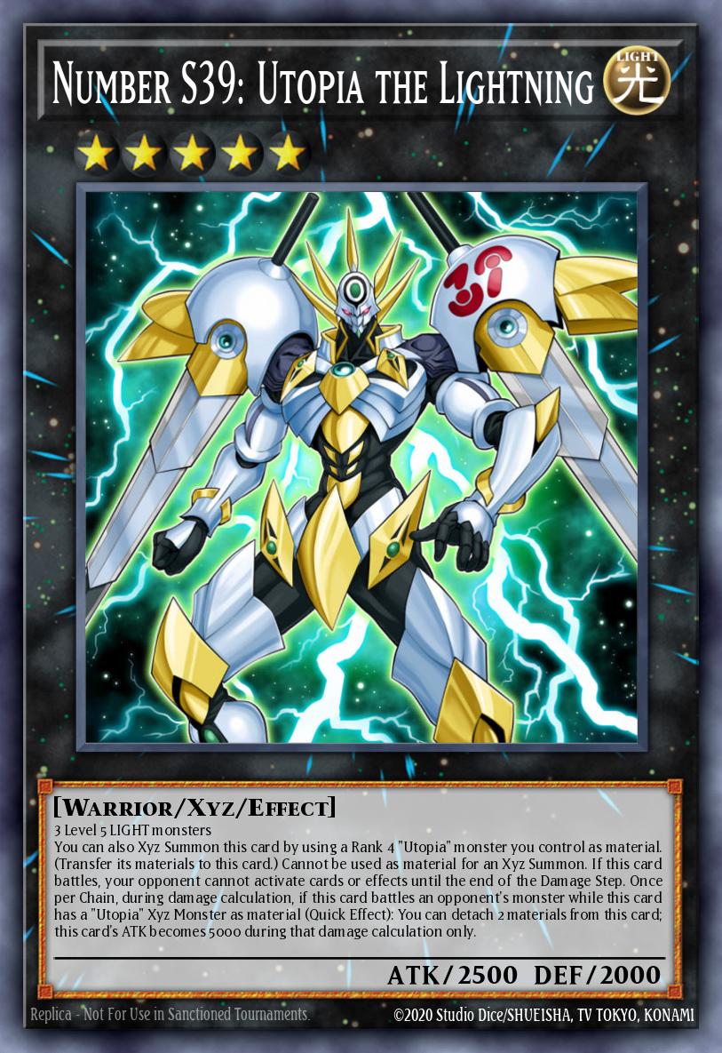 (251) YuGiOh TCG RA04: Quarter Century Stampede Single: Number S39: Utopia the Lightning (V.2 - Quarter Century Secret Rare) Quarter Century Secret Rare