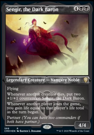 (568/361) Magic The Gathering Commander Legends: Extras Single: Sengir, the Dark Baron Holo Rare