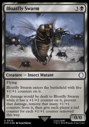 (570) Magic The Gathering Universes Beyond: Fallout: Extras Single: Bloatfly Swarm Holo Uncommon