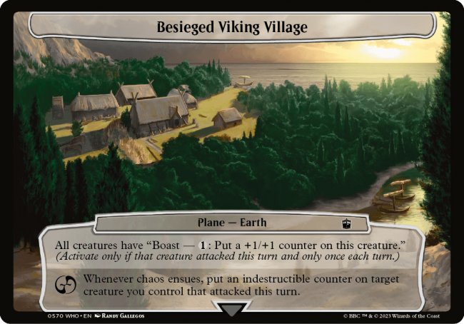 (570) Magic The Gathering Universes Beyond: Doctor Who Single: Besieged Viking Village Common