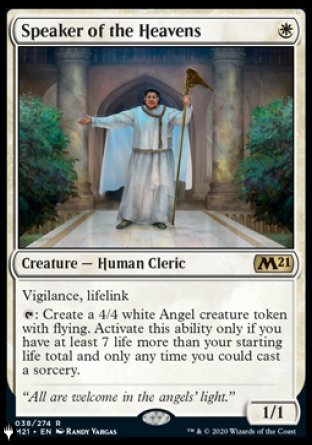 (038) Magic The Gathering The List Single: Speaker of the Heavens Rare