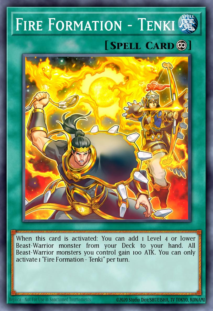 (028) YuGiOh TCG WISU: Wild Survivors Single: Fire Formation - Tenki (V.2 - Collectors Rare) Collectors Rare
