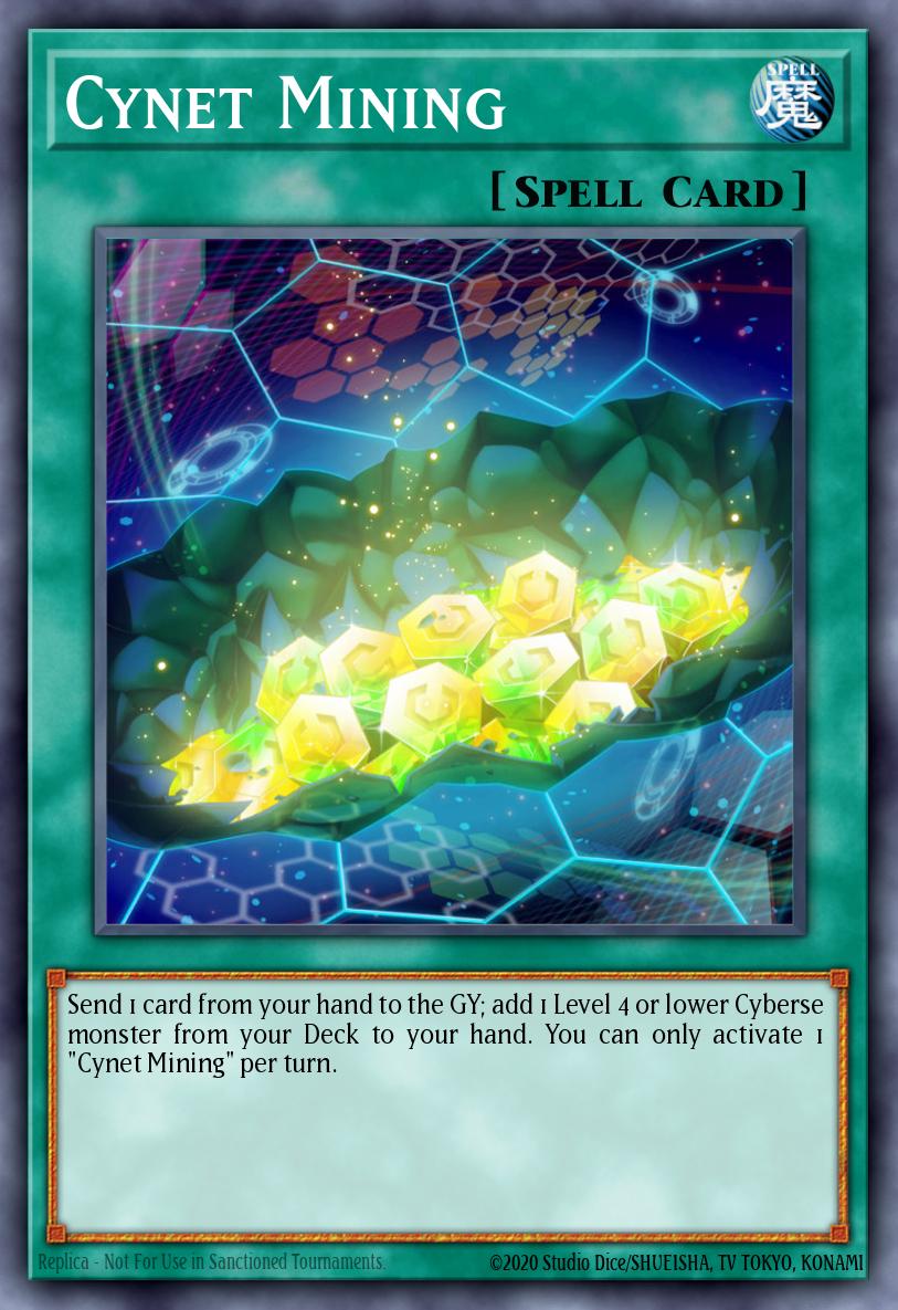 (072) YuGiOh TCG MP20: 2020 Tin of Lost Memories Mega Pack Single: Cynet Mining Super Rare