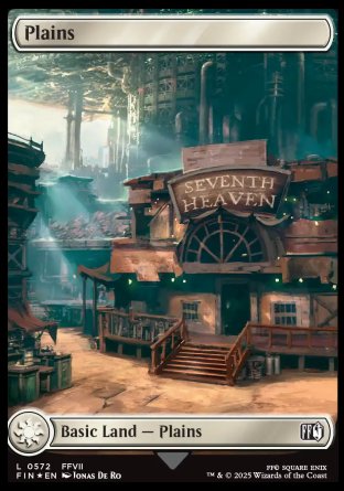 (572) Magic The Gathering Magic: The Gathering - FINAL FANTASY: Extras Single: Plains Land