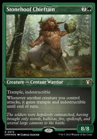 (573) Magic The Gathering Commander Masters: Extras Single: Stonehoof Chieftain Holo Rare