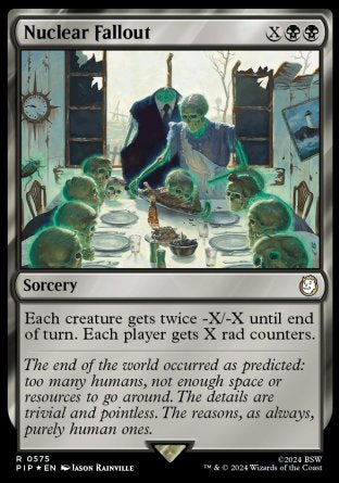 (575) Magic The Gathering Universes Beyond: Fallout: Extras Single: Nuclear Fallout (V.2) Rare