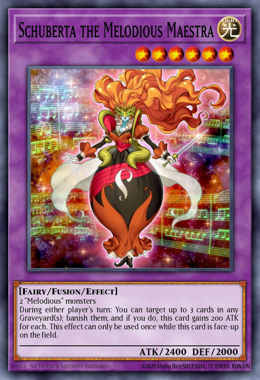 (034) YuGiOh TCG RA03: Quarter Century Bonanza Single: Schuberta the Melodious Maestra (V.3 - Secret Rare)  Secret Rare