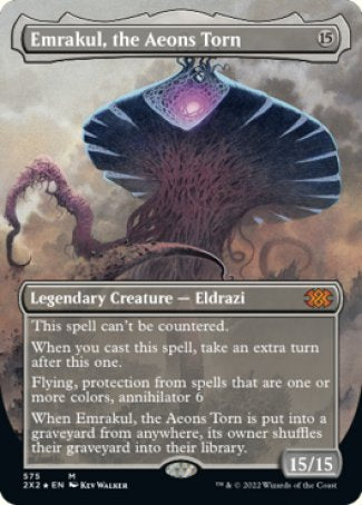(575) Magic The Gathering Double Masters 2022: Extras Single: Emrakul, the Aeons Torn (V.3) Holo Mythic