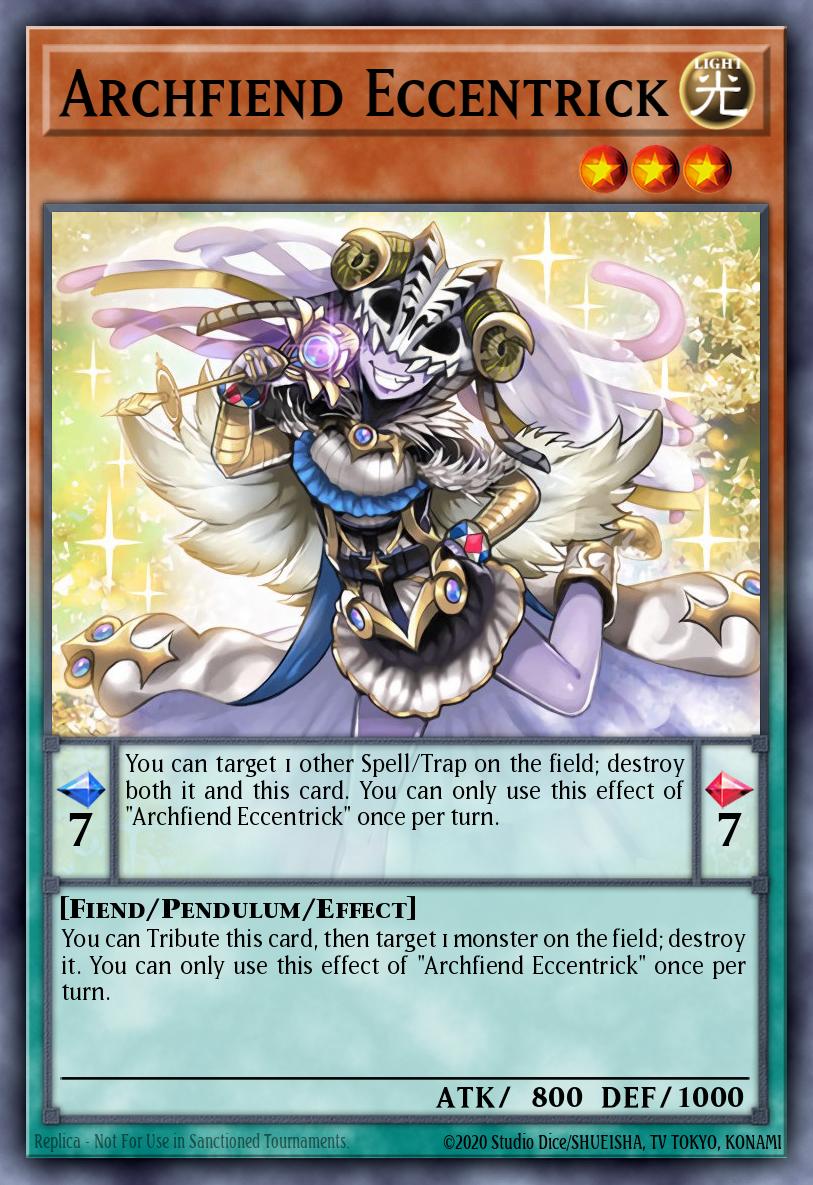 (017) YuGiOh TCG RA04: Quarter Century Stampede Single: Archfiend Eccentrick (V.6 - Collectors Rare) Collectors Rare